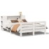Estructura de cama sin colchón madera maciza de pino 160x200
