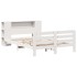 Estructura de cama sin colchón madera maciza de pino 160x200