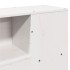 Estructura de cama sin colchón madera de pino blanca 140x190