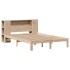 Cama con estantería sin colchón madera maciza de pino