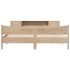 Estructura de cama sin colchón madera maciza de pino 180x200