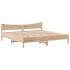 Estructura de cama sin colchón madera maciza de pino 180x200