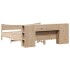 Estructura de cama sin colchón madera maciza de pino 180x200