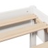 Estructura de cama sin colchón madera de pino blanca 120x200