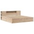 Estructura de cama sin colchón madera maciza de pino 180x200