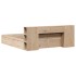 Estructura de cama sin colchón madera maciza de pino 180x200