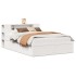 Estructura de cama sin colchón madera maciza de pino 160x200