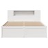 Estructura de cama sin colchón madera maciza de pino 160x200