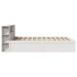 Estructura de cama sin colchón madera maciza de pino 160x200