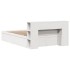 Estructura de cama sin colchón madera maciza de pino 160x200