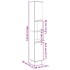 Armario de baño madera contrachapada roble artisan 30x30x190
