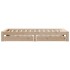 Estructura de cama sin colchón madera maciza de pino 100x200