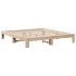 Estructura de cama sin colchón madera maciza de pino 180x200