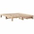 Estructura de cama sin colchón madera maciza de pino 180x200