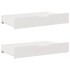 Estructura de cama sin colchón madera maciza blanca 120x190