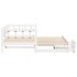 Sofá cama nido con cajones sin colchón blanco 90x190