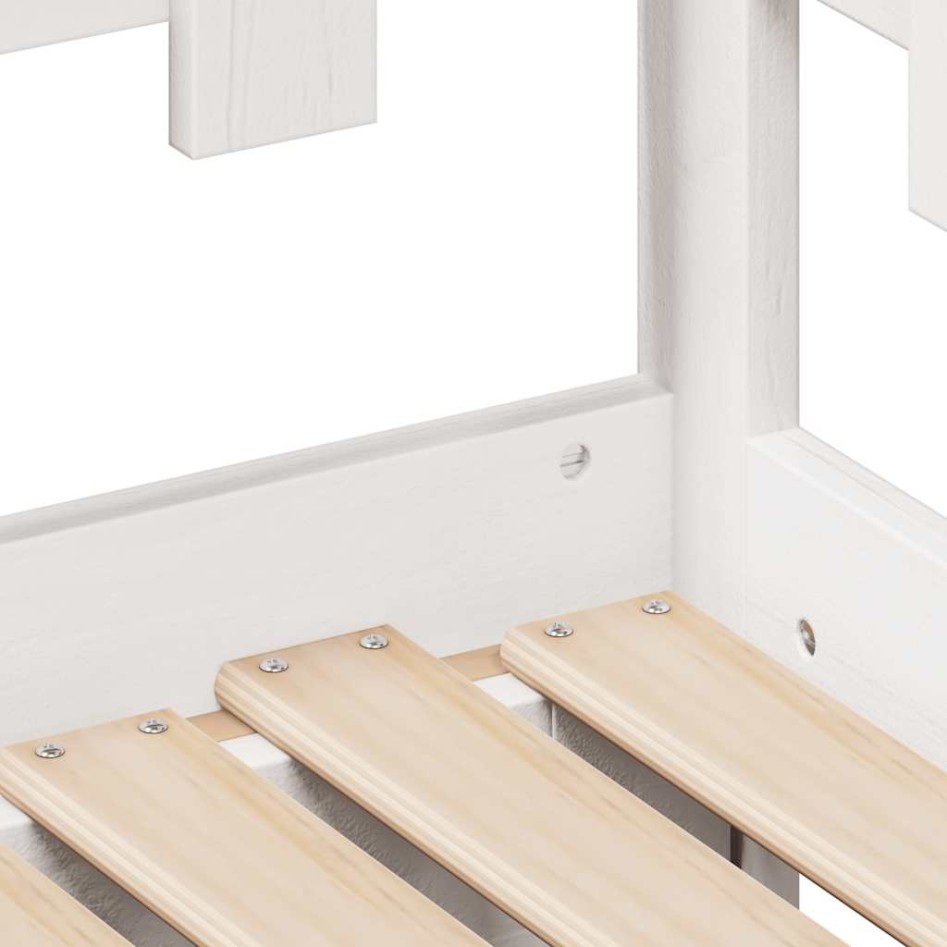 Sofá cama nido con cajones sin colchón blanco 90x190