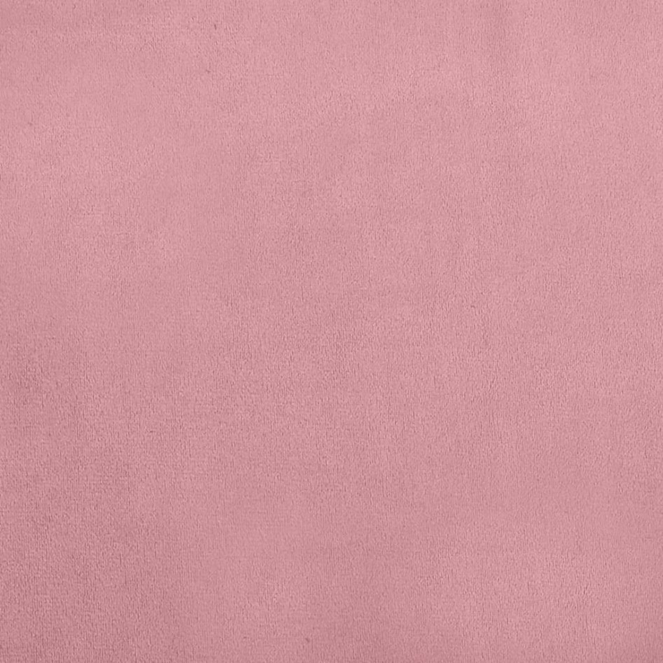 Sofá para niños con reposapiés terciopelo rosa 100x50x30