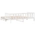 Sofá cama nido con cajones sin colchón blanco 90x200