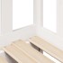 Sofá cama nido con cajones sin colchón blanco 90x200
