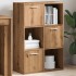Estantería de madera de ingeniería roble artisan 60,5x30x90