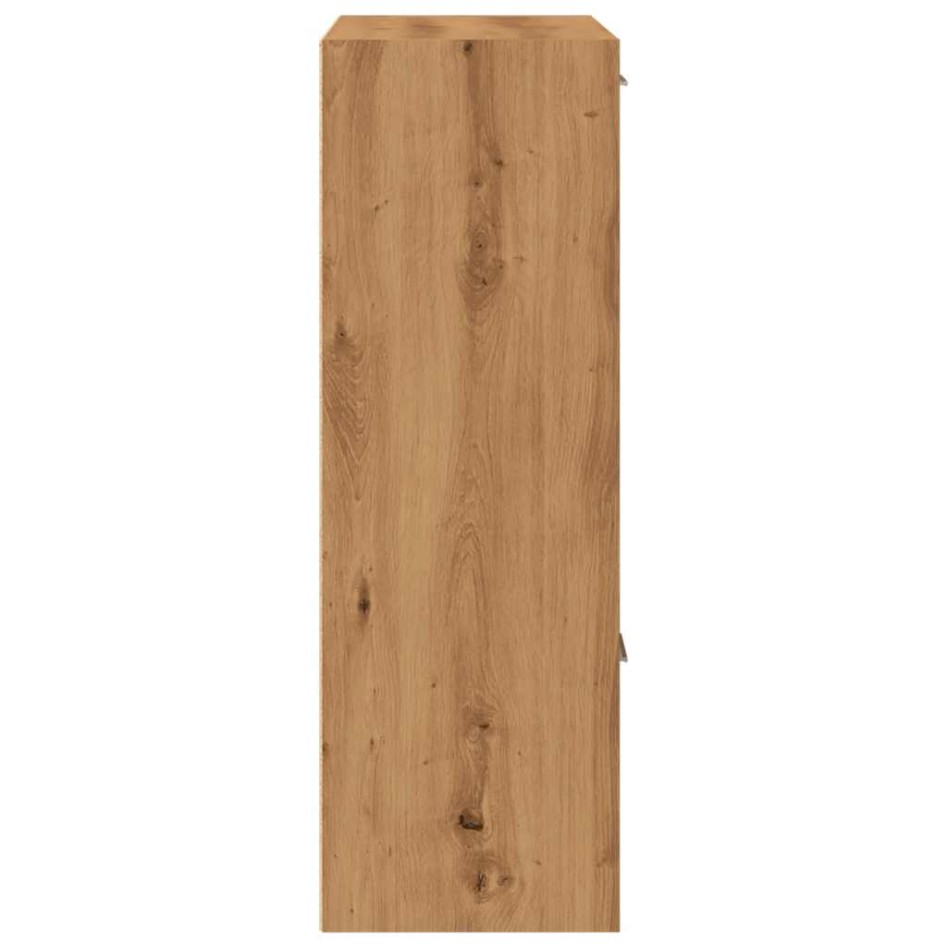 Estantería de madera de ingeniería roble artisan 60,5x30x90