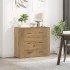 Aparador madera de ingeniería roble artisan 80x33x70