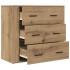 Aparador madera de ingeniería roble artisan 80x33x70