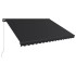 Toldo retráctil manual gris antracita 450x300