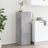 Armario botiquín madera ingeniería gris hormigón 40x41x118