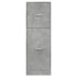 Armario botiquín madera ingeniería gris hormigón 40x41x118