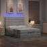 Estructura cama otomana colchones gris claro
