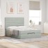 Estructura cama otomana colchones gris claro