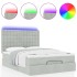 Estructura cama otomana colchones gris claro