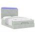Estructura cama otomana colchones gris claro