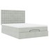 Estructura cama otomana colchones gris claro