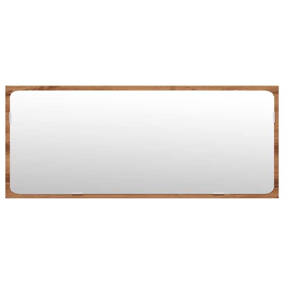 Juego de muebles baño 4 piezas madera ingeniería roble