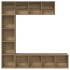 Estanterías para libros 3 uds madera ingeniería roble