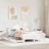 Estructura de cama sin colchón madera de pino blanca 120x200