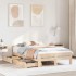Estructura de cama sin colchón madera maciza de pino 135x190
