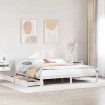 Estructura de cama con cajones madera maciza de pino 200x200 cm