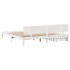 Estructura de cama con cajones madera maciza de pino 200x200