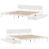 Estructura de cama con cajones madera maciza de pino 200x200