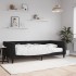 Sofá cama con colchón terciopelo negro 100x200