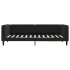 Sofá cama con colchón terciopelo negro 100x200