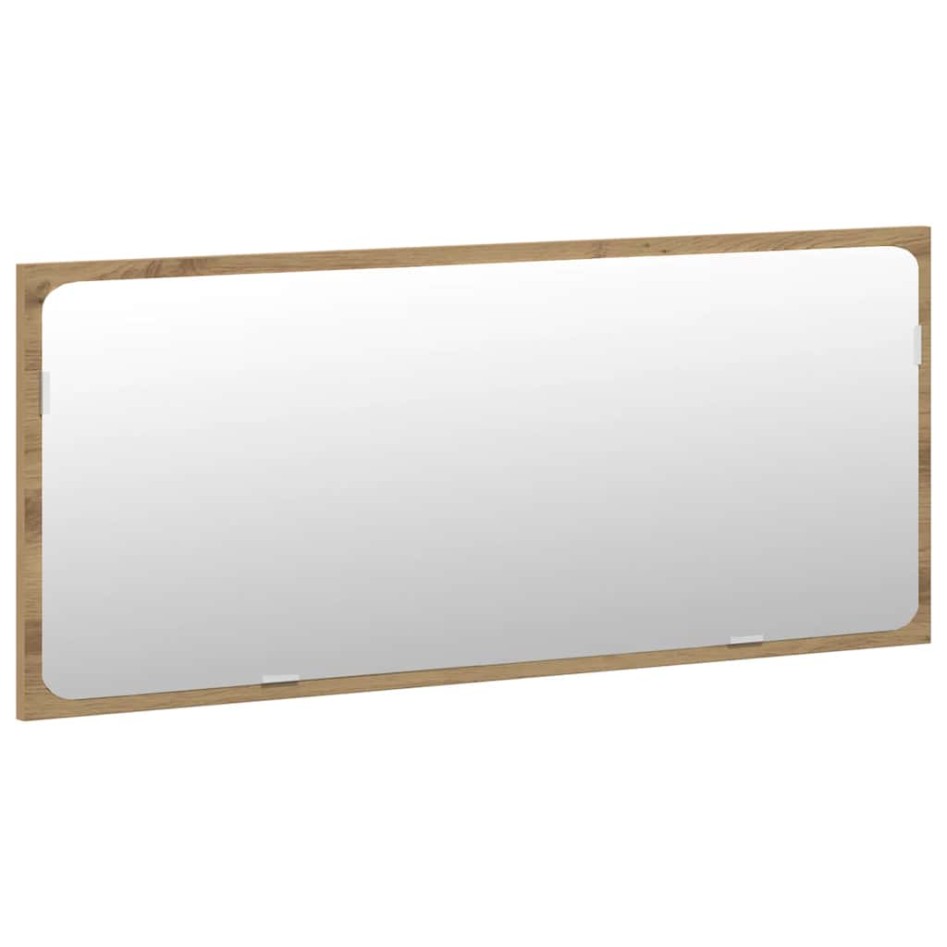 Juego de muebles baño 3 piezas madera ingeniería roble