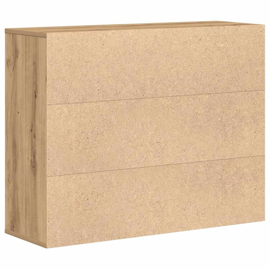 Aparador madera de ingeniería roble artisian 88x30x70