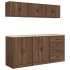 Garage Cabinets 6 pcs Brown Oak Engineered