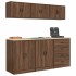 Garage Cabinets 6 pcs Brown Oak Engineered