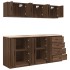Garage Cabinets 6 pcs Brown Oak Engineered